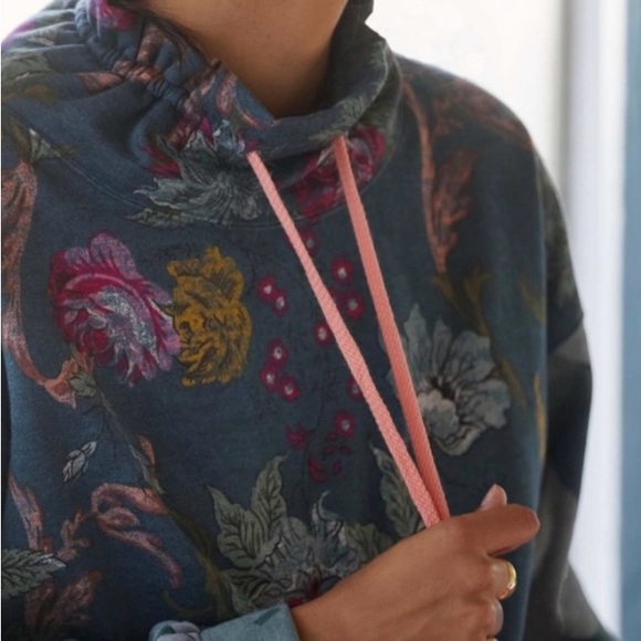 Anthropologie, Sunday Practice, Cowl-Neck, Drawstring Sweatshirt, Size S - Picture 5 of 5